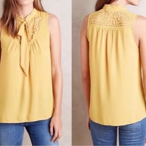 Maeve by Anthropologie Yellow/Mustard Top